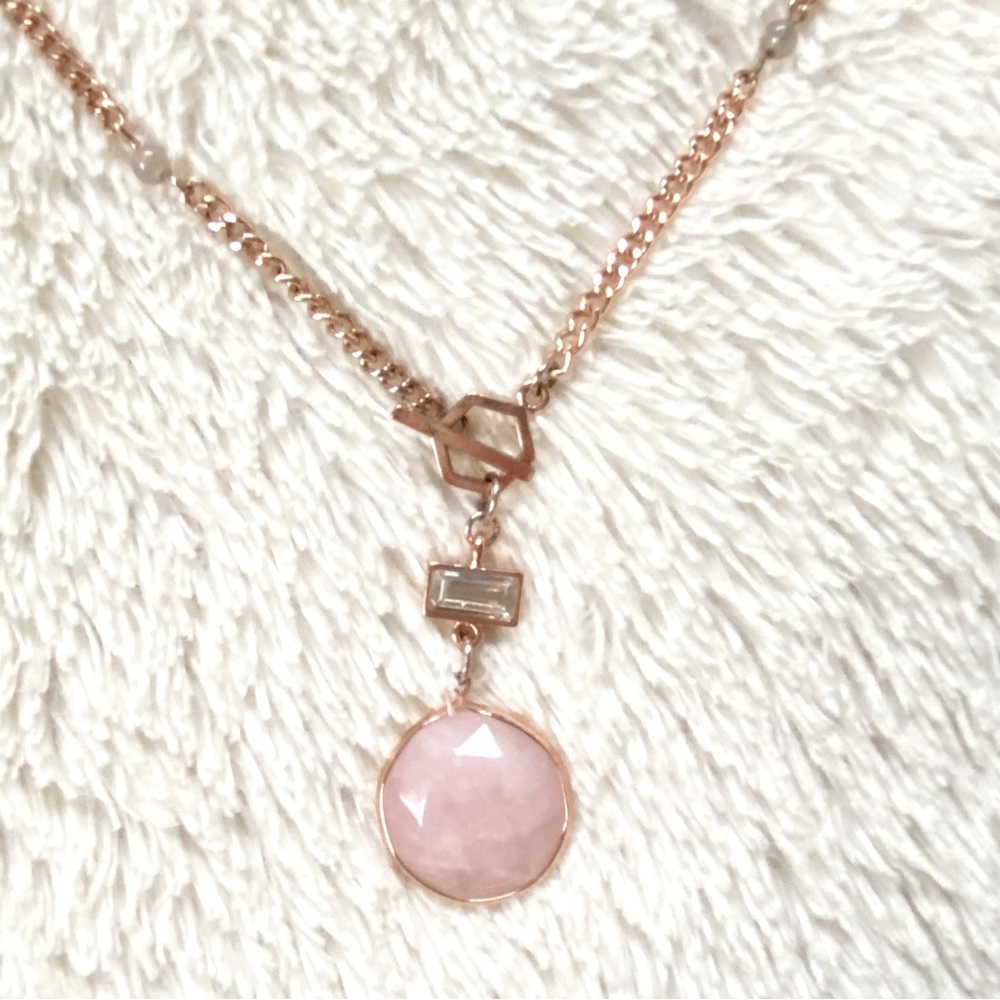 Gold and Pink Necklace